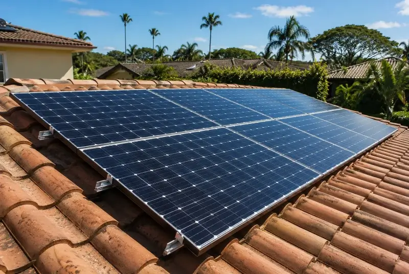 Installation de panneaux solaires à Bats